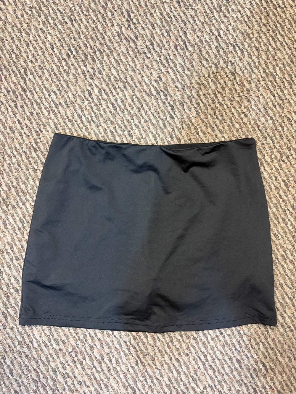 Black mini skirt with built in shorts